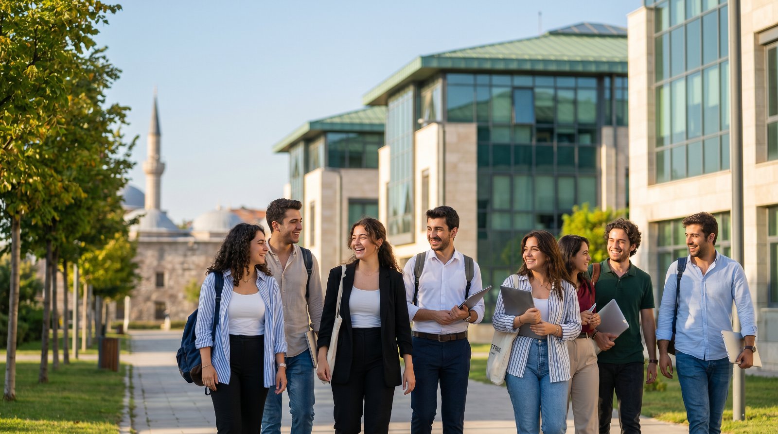 طلاب دوليون في حرم إحدى الجامعات الخاصة في تركيا المناسبة لأصحاب الميزانيات المتوسطة
